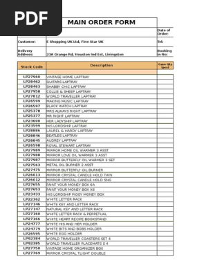 Order Form