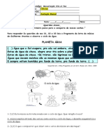 Avaliação do ciclo da água