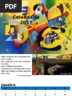 Calendário POESIA