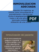 INMOVILIZACION ADECUADA Presentacion