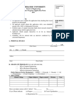 Application Form GraduateProgram SoE 2013