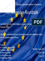 EU Referendum Roundtable: SPIRE: School of Politics, Philosophy, International Relations & Environment