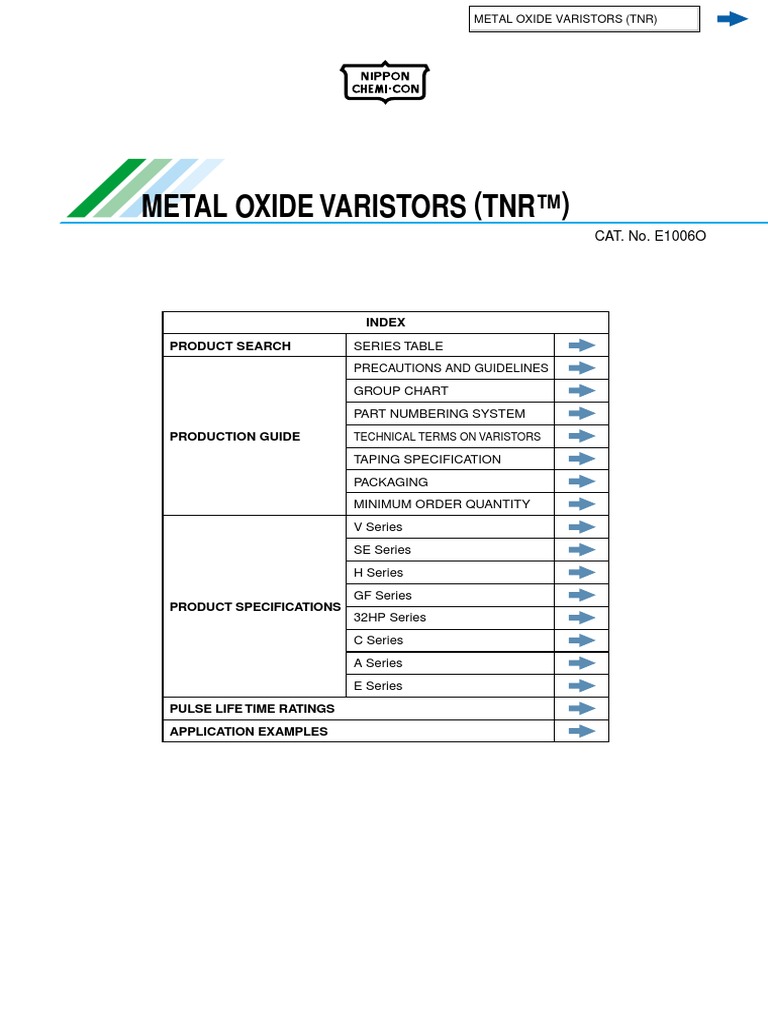 Varistors PDF Fuse (Electrical) Printed Circuit Board