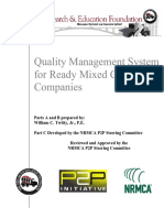 Quality Management System for Ready Mixed Concrete Companies