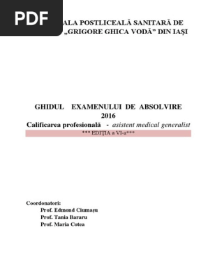 Ghidul Examenului De Absolvire Amg 2016 1 Pdf