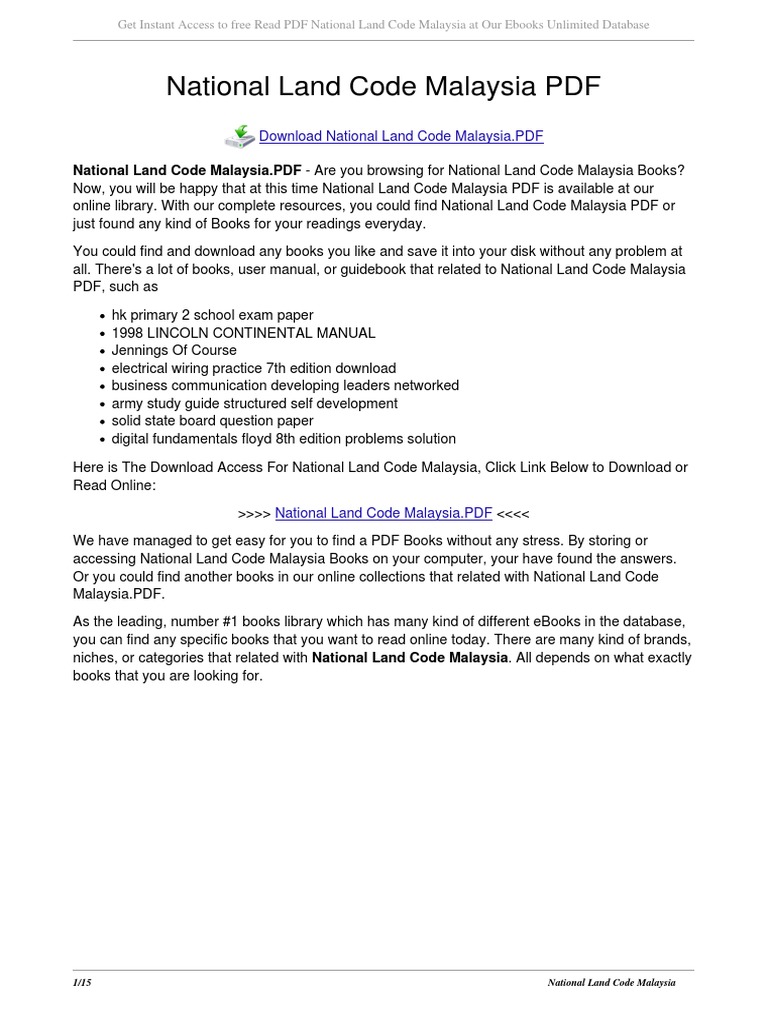 NATIONAL LAND CODE 828 visual data 8