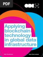 Applying blockchain technology in global data infrastructure