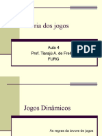 Teoria Dos Jogos AULA 4 Regras Da Árvore de Jogos