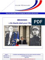 Mensonge - de Gaulle Était Pour L'europe