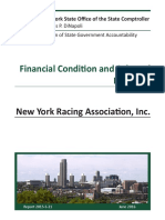 Financial Condition and Selected Expenses: New York Racing Association, Inc
