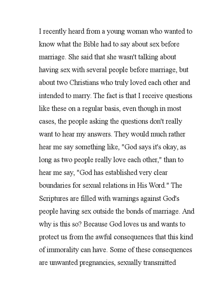 Flee From Sexual Immorality | PDF | Sexual Intercourse | Religious