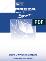 2000 Impreza Owners Manual