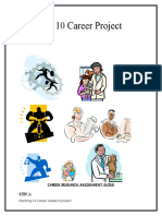 Planning 10 Career Project: Career Research Assignment Guide Step 1