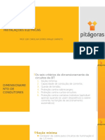 Instalações elétricas dimensionamento condutores