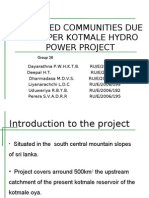 Affected Communities Due To Upper Kotmale Hydro Power Project