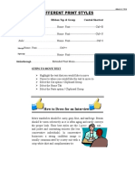 Ms Word 2010 in Class Assignment