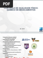 Controle de Qualidade Físico -Químico de Medicamentos