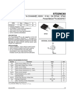 Data Sheet STD2NC60