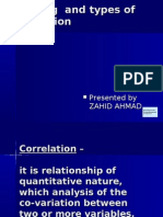 Meaning and Types of Correlation