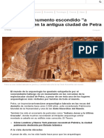 El Colosal Monumento Escondido _a Simple Vista_ en La Antigua Ciudad de Petra - BBC Mundo