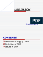 Key Issues in SCM: Amit Kumar II