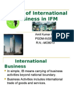 Modes of International Business in IFM: Amit Kumar Giri Pgdm-Iii (Sem) R.N.:-MO8013