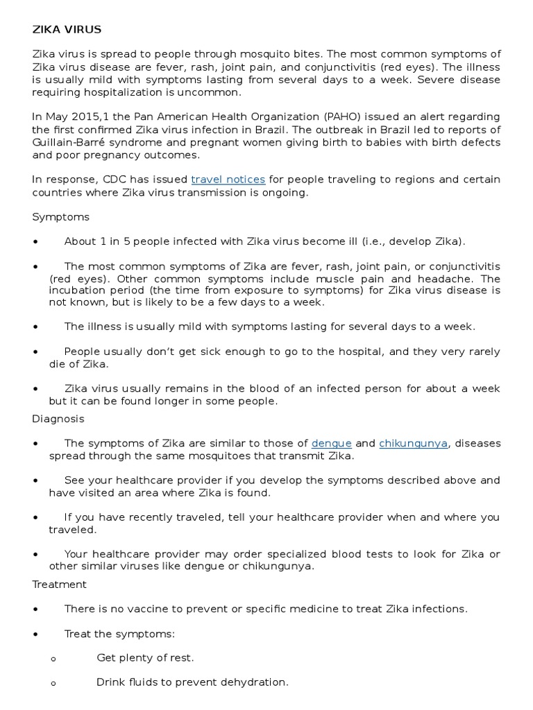 Zika Virus: Travel Notices | PDF | Zika Fever | Zika Virus