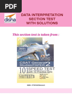 Data Interpretation Section With Solutions