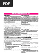 Reading Comprehension Chapter.
