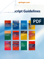 Springer Manuscript Style Guide