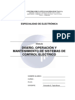 Diseno, Operacion y Mantenimiento de Sistema de Control Electrico