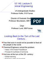 EAS 140, Lecture 5 Chemical Engineering