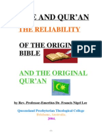 The Reliability: Bible and Qur'An