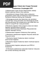 Uraian Tugas Pokok Dan Fungsi Perawat Puskesmas Cicalengka DTP