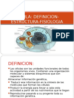 Celula: Definicion-Estructura-Fisiologia