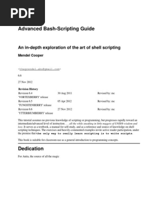 Basics On Bash Scripting Command Line Interface Scripting Language