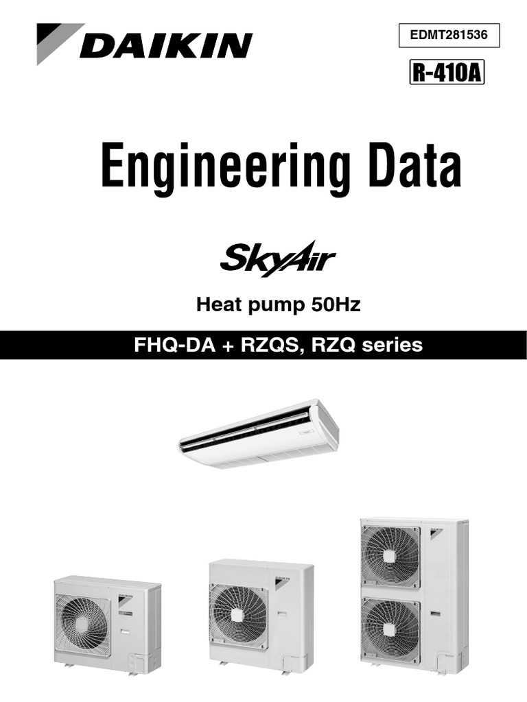 Daikin RZQ Series Installation Manual | PDF | Hvac | Air Conditioning