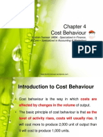 Chapter 4 Cost Behaviour