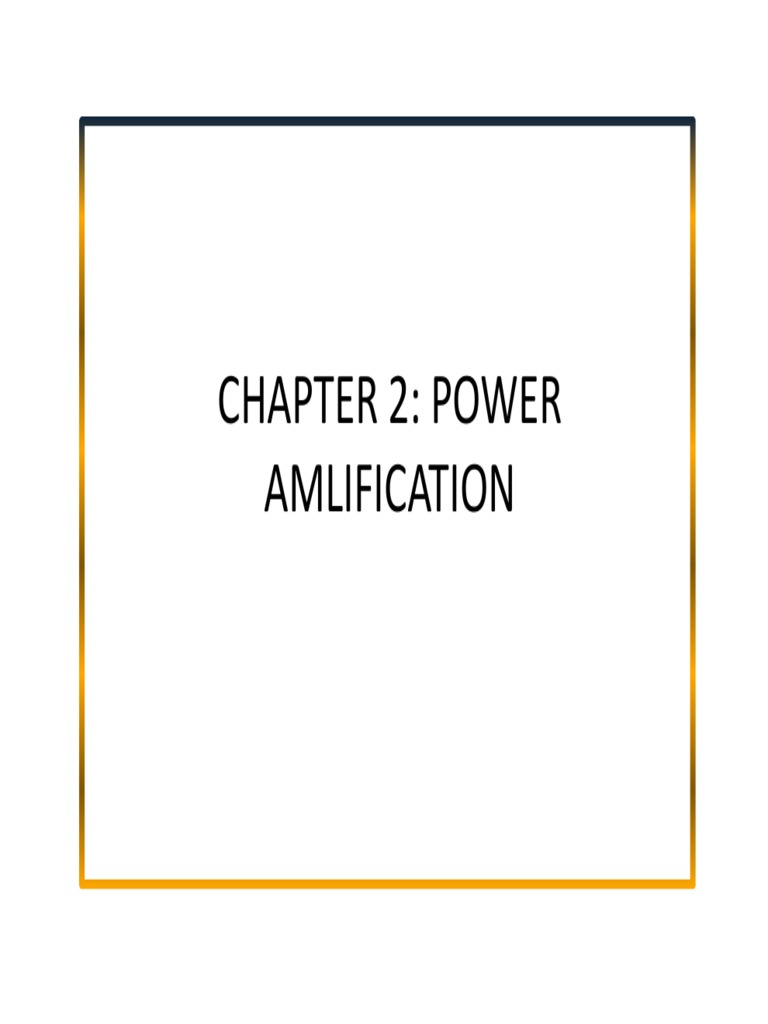 Chapter 2 Power Amplifier – Switchmode RF and Microwave Power ...