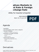 Derivatives Markets in Interest Rate Foreign Exchange Rate