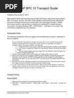 Ning He: SAP BPC 10 Transport Guide