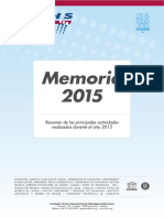Memoria FCIHS 2015