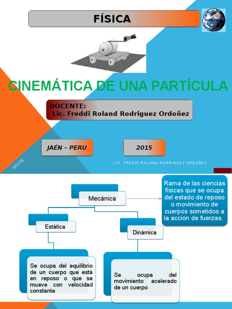 12 Cinemática de Una Partícula Movimiento (física