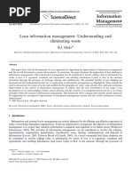 Lean Information Managment Understanding and Eliminating Management (2007) Hicks