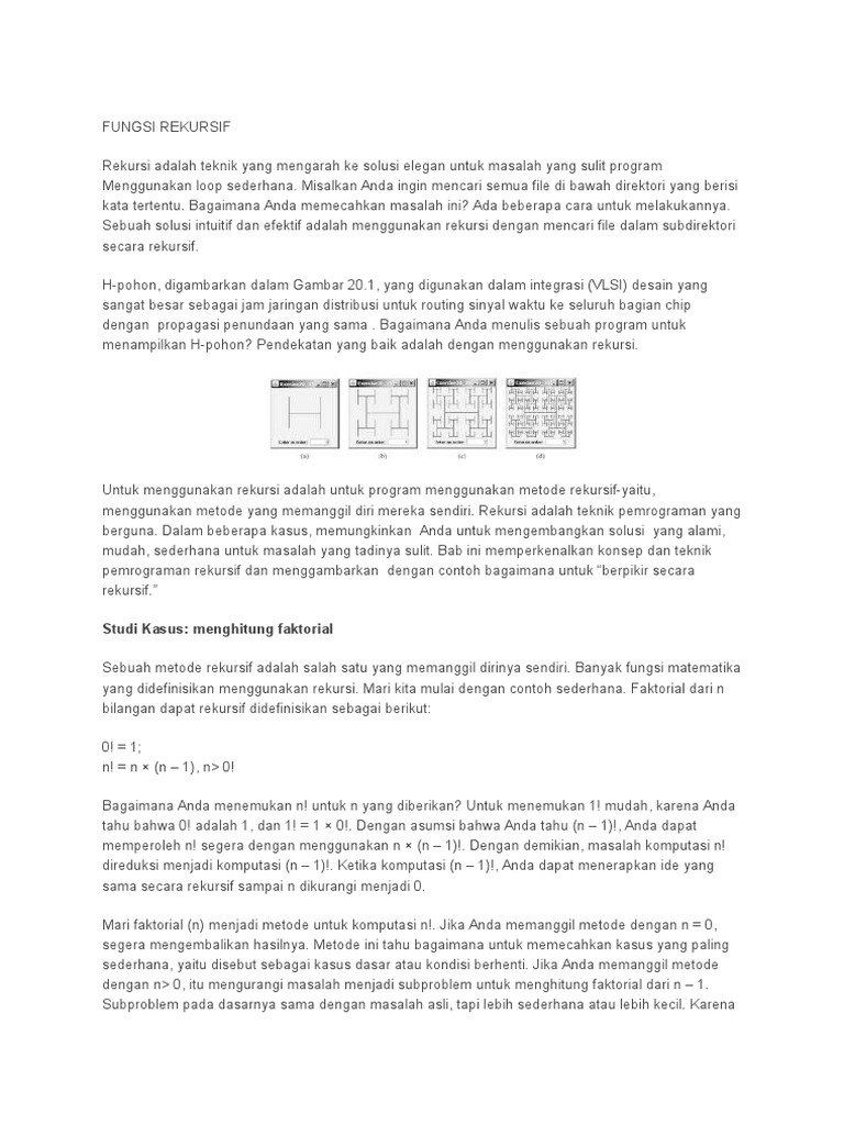 Fungsi Rekursif | PDF