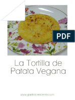 Tortilla de Patatas Vegana