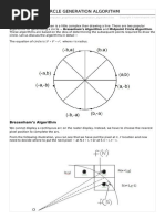 Circle Generation Algorithm