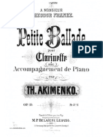 Akimenko Petite Ballade CL Pno