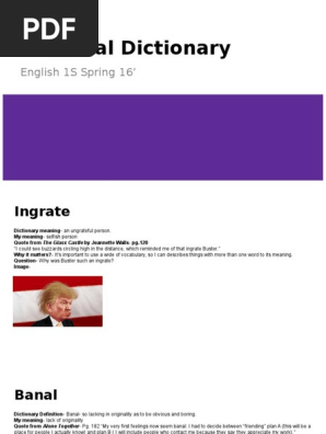personal dictionary