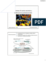 Modificaciones Postraduccionales y Secresión